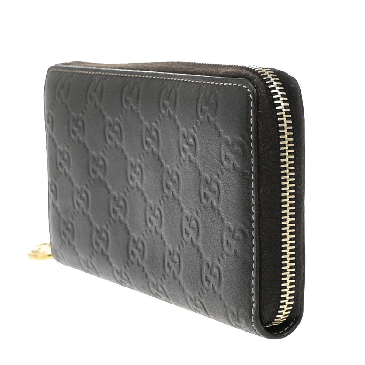 Gucci Icon Zip Around Wallet Guccissima Leather