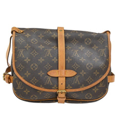 Louis Vuitton Saumur Handbag Monogram Canvas