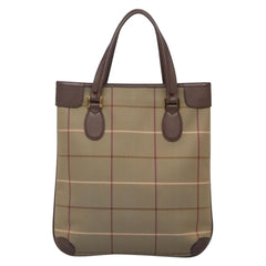 Burberry Nova Check Tote Canvas and Leather