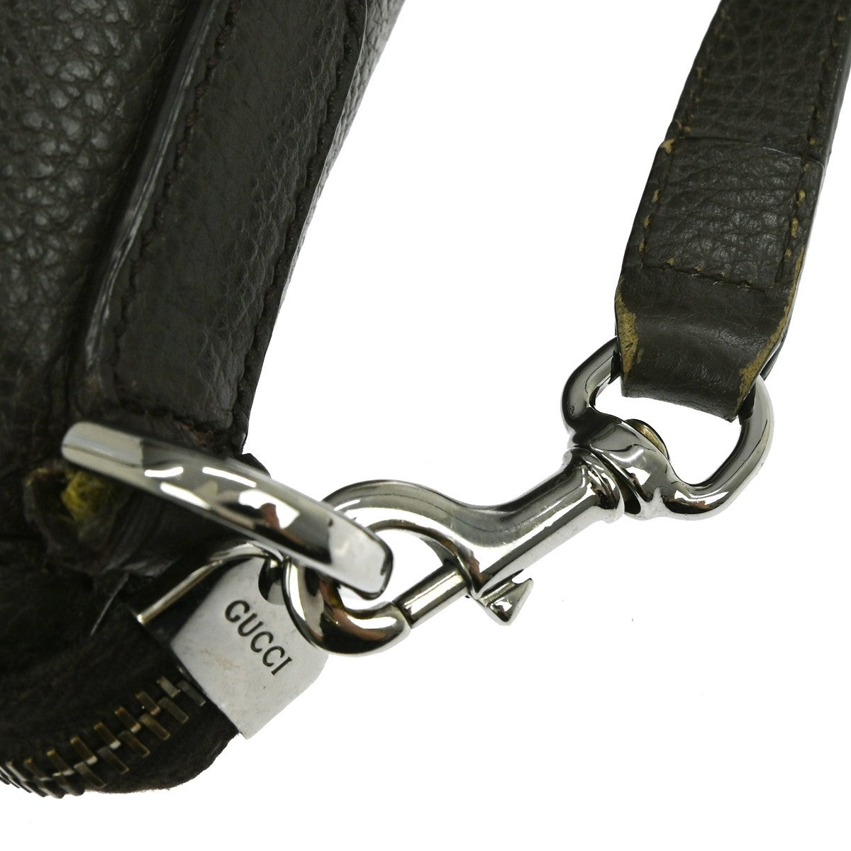 Gucci Britt Convertible Dome Satchel Leather