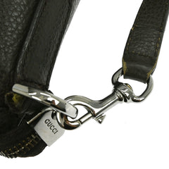 Gucci Britt Convertible Dome Satchel Leather