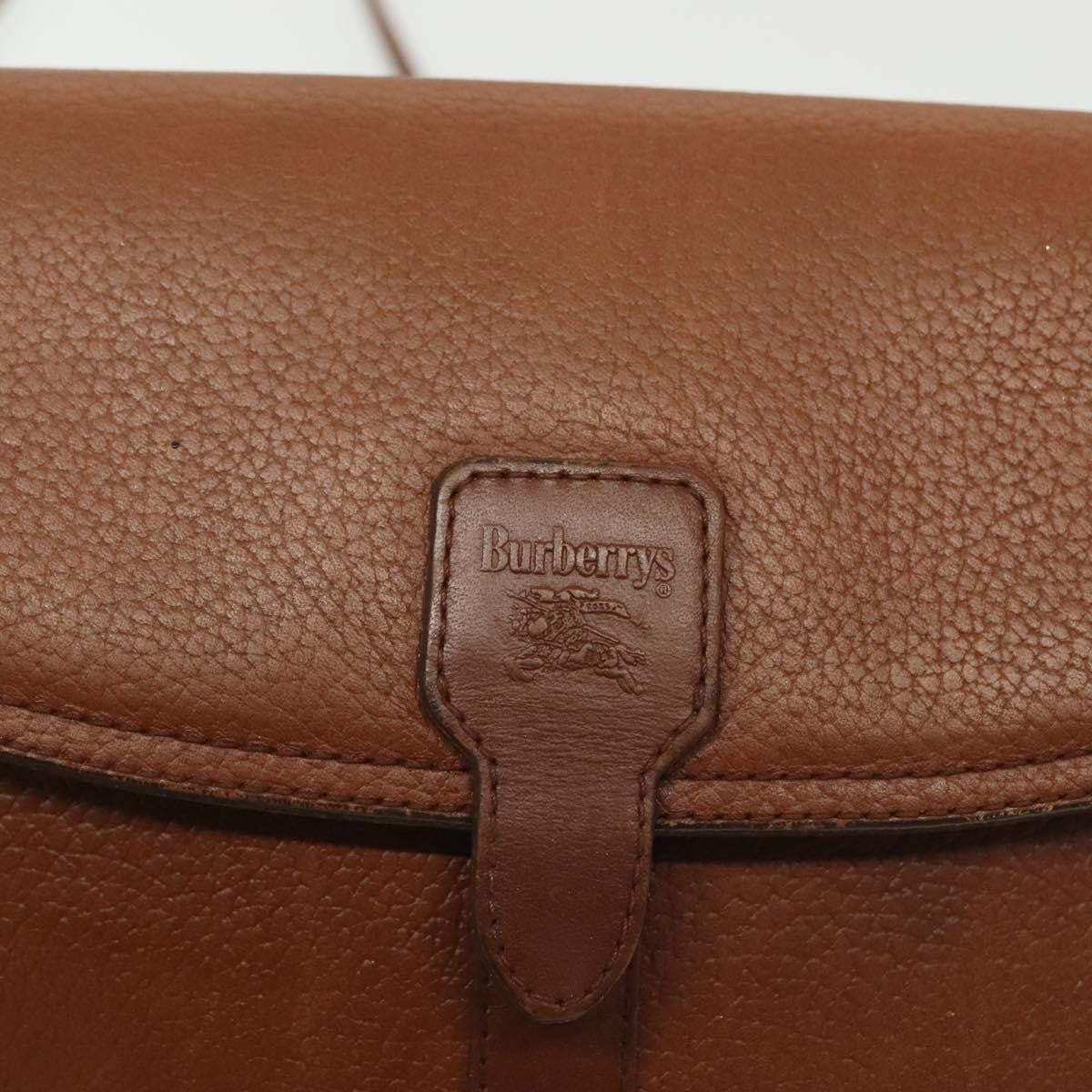 Burberry Flap Shoulder Bag Leather