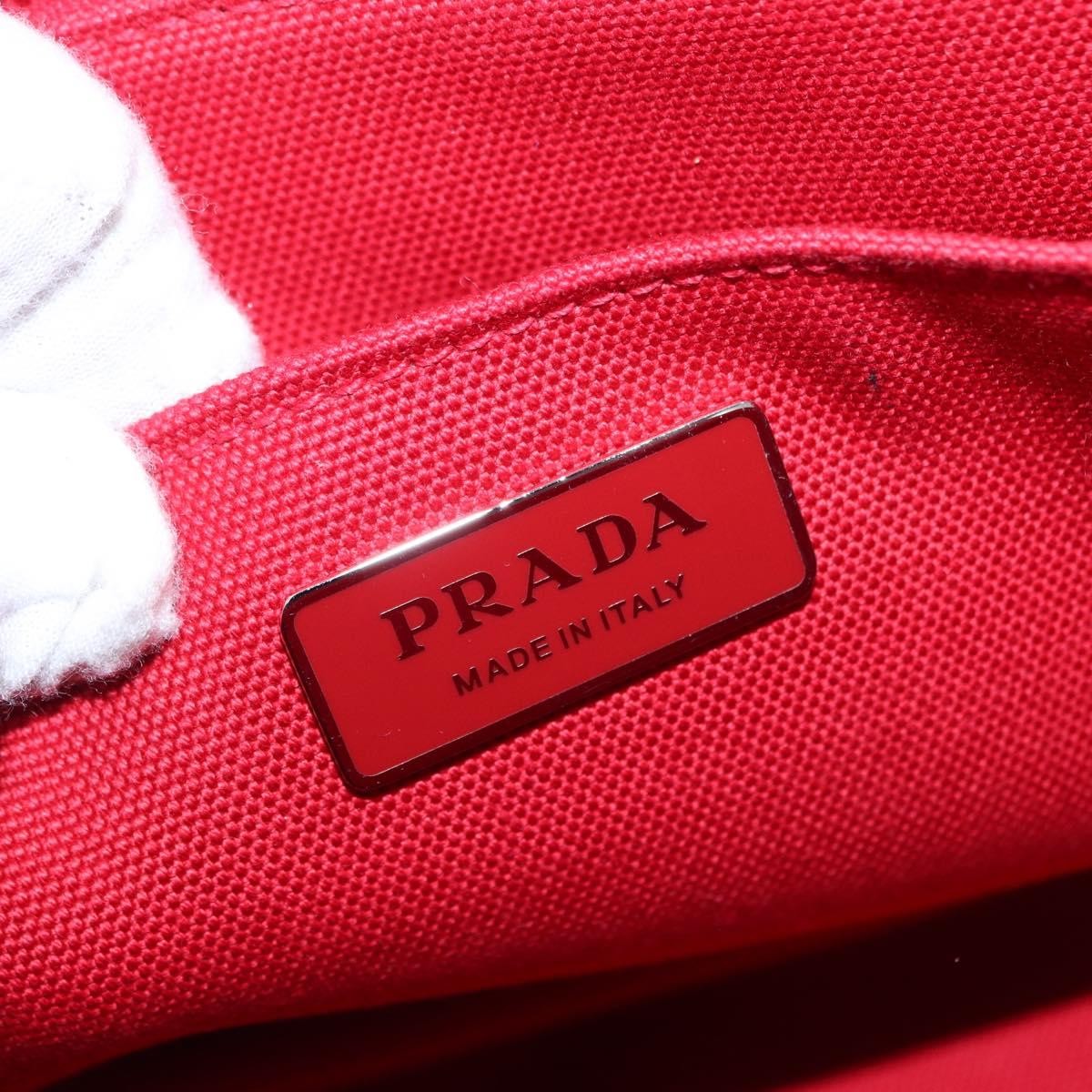 Prada Canapa Convertible Tote Canvas with Applique