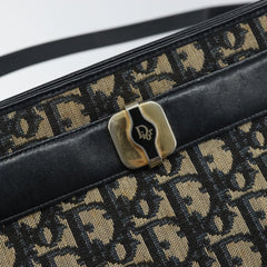 Christian Dior Vintage Trotter Shoulder Bag Canvas