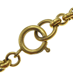 Chanel CC Heart Pendant Necklace Metal