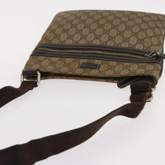 Gucci Flat Messenger Bag GG Coated Canvas