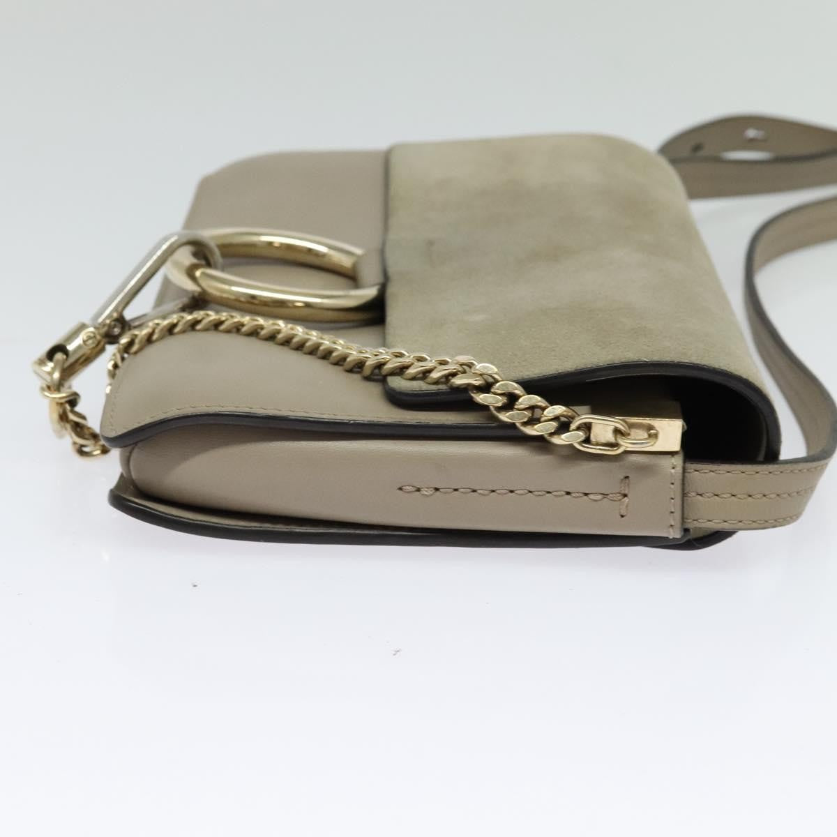 Chloe Faye Shoulder Bag Leather and Suede