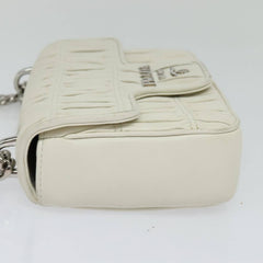 Prada Chain Flap Shoulder Bag Nappa Gaufre