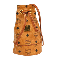 MCM Drawstring Shoulder Bag Leather