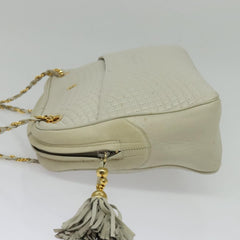 Bally Vintage Chain Shoulder Bag Quilted Leather