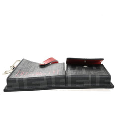 Fendi Charm Key Holder Zucca canvas