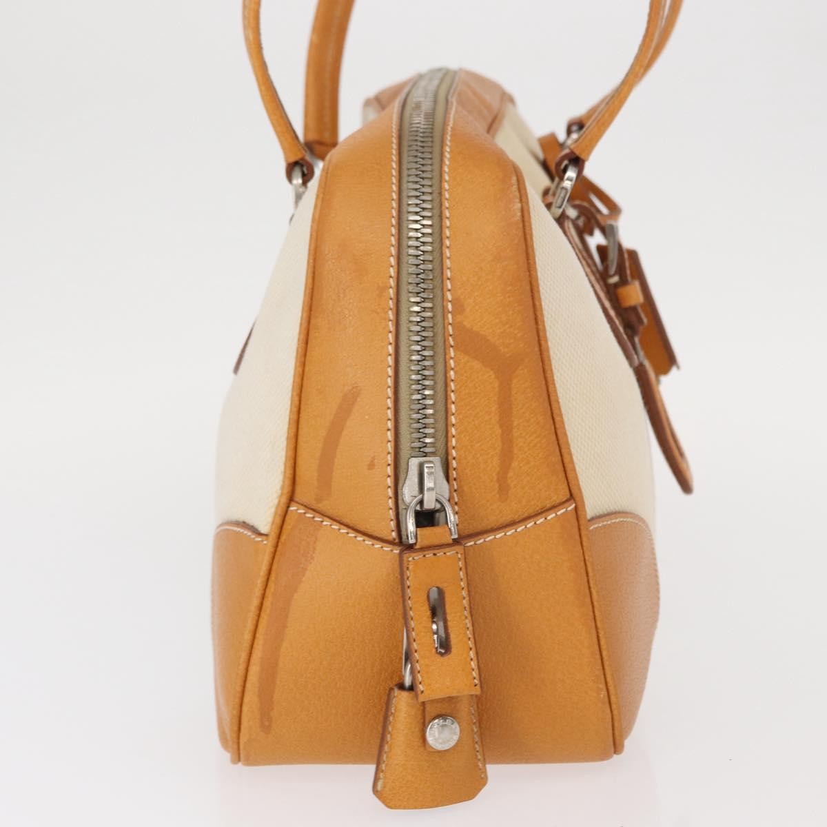 Prada Bowler Bag Canvas with Leather