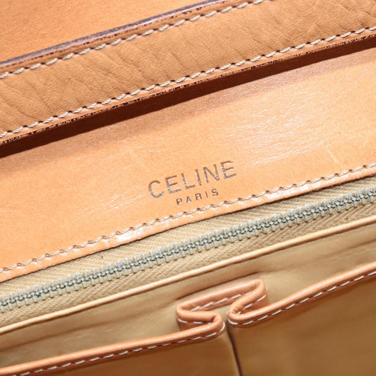Celine Vintage Macadam Shoulder Bag Canvas
