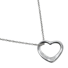 Tiffany & Co. Elsa Peretti Open Heart Pendant Necklace silver