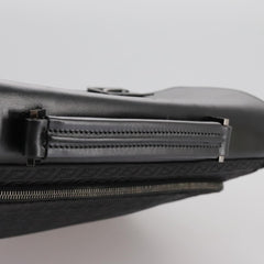 Fendi Convertible Pushlock Flap Satchel Zucca Canvas and Leather