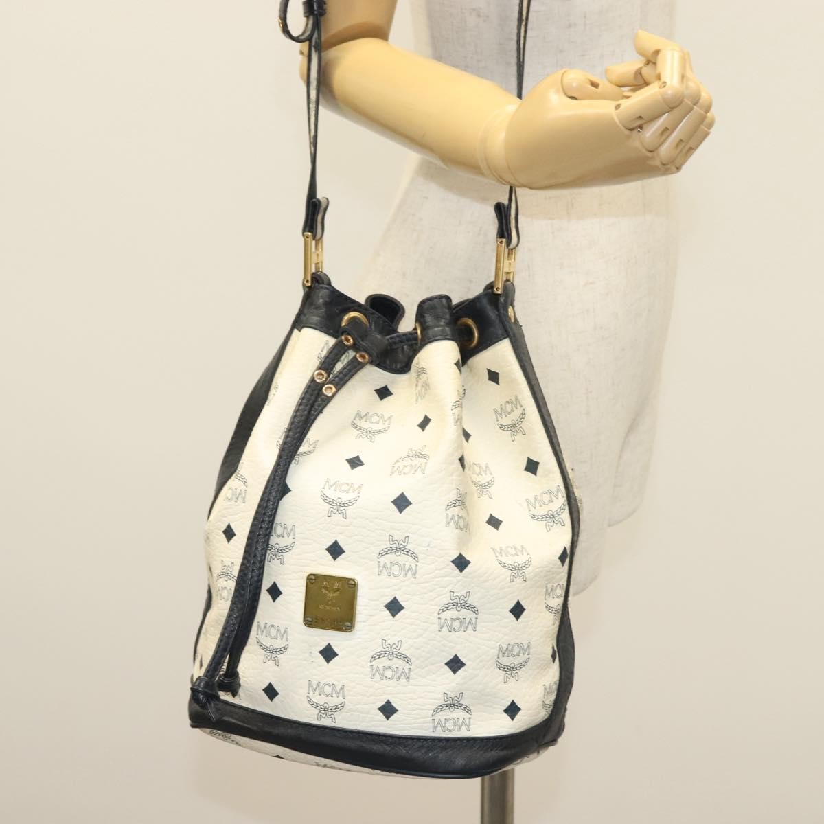 MCM Drawstring Shoulder Bag Leather