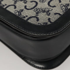 Celine C Sulky Shoulder bag Canvas and Leather