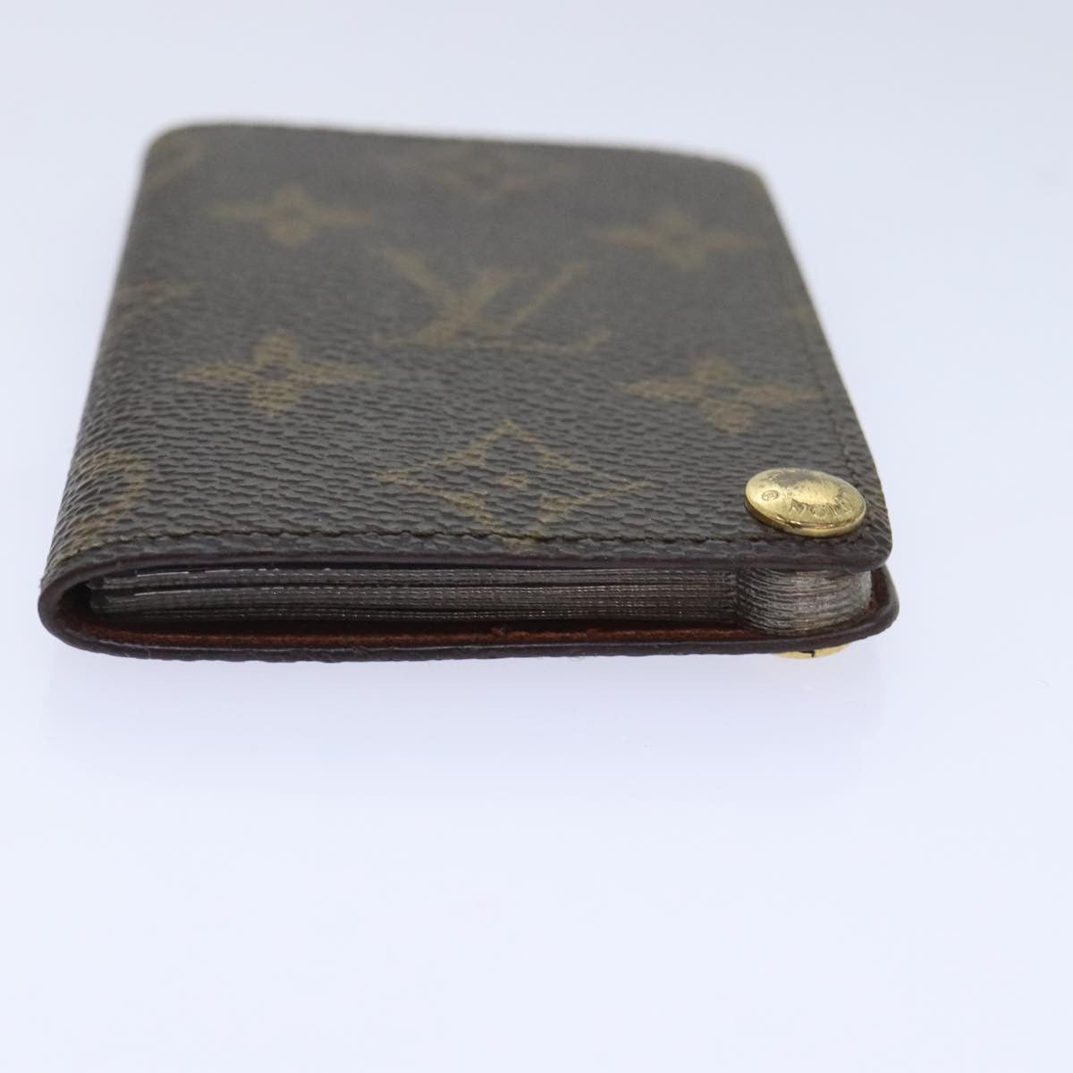 Louis Vuitton Porte Cartes Pression Card Case Monogram Canvas