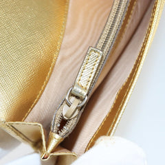 Prada Continental Wallet Saffiano Leather