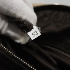 Prada Bauletto Bag Canvas with Leather