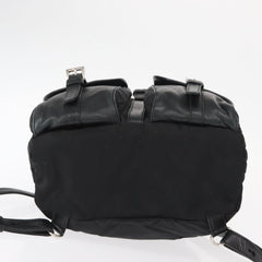 Prada Vela Double Front Pocket Backpack Tessuto with Saffiano Leather