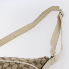 Gucci Zip Messenger Bag GG Canvas with Perforated Leather