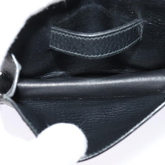 Hermes Pochette Green Waist Bag Leather