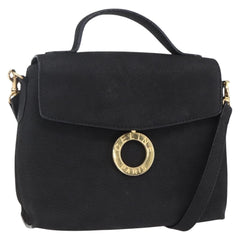 Celine Circle Logo Shoulder Bag Leather