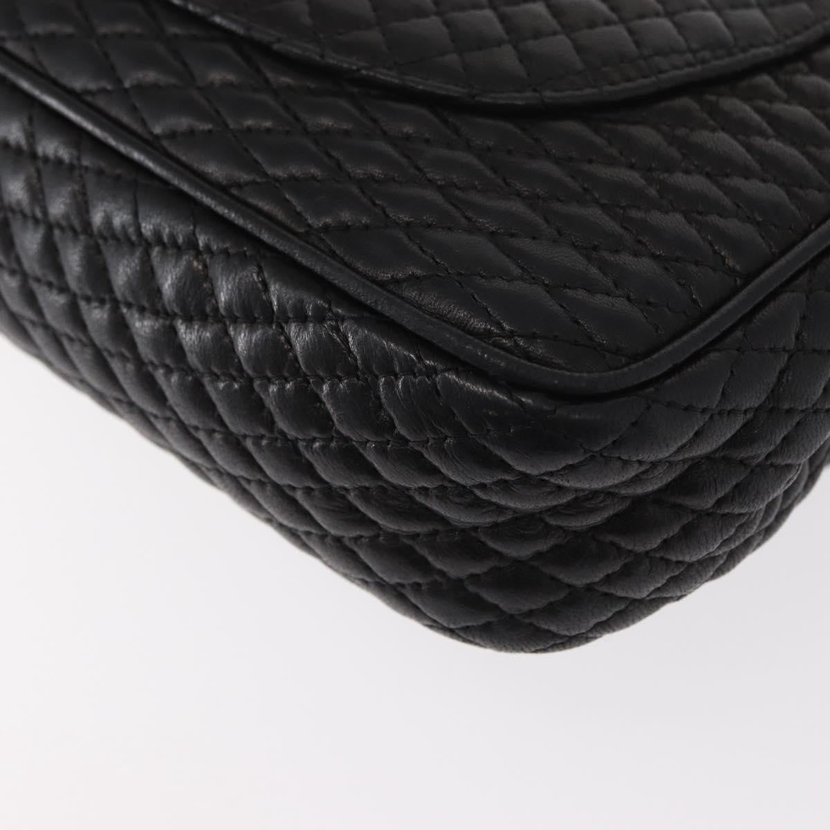 Bally Vintage Chain Shoulder Bag Quilted Leather