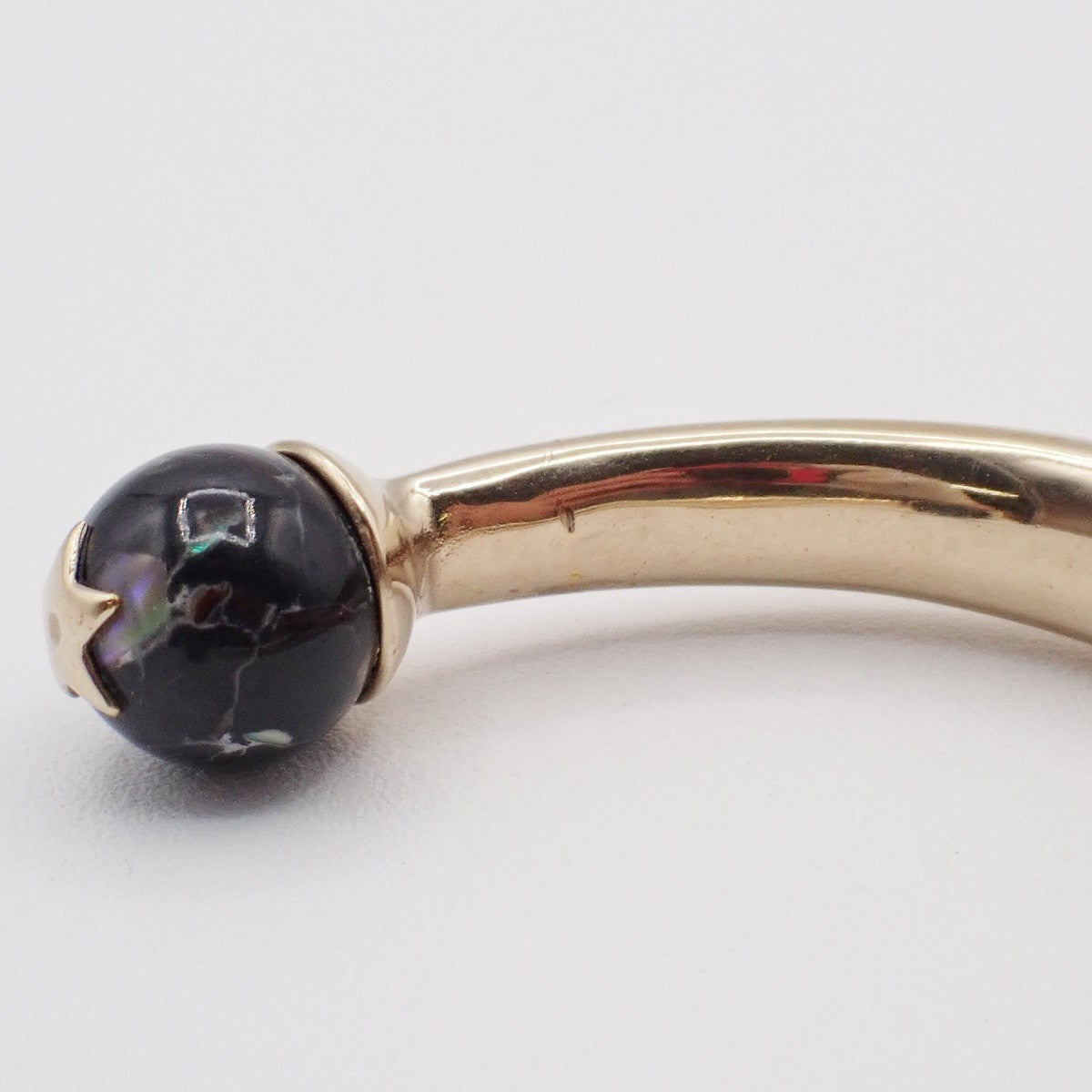 Christian Dior Logo Sphere Bangle Metal