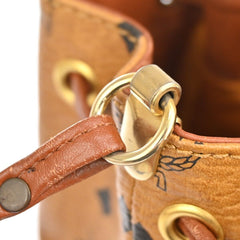 MCM Drawstring Shoulder Bag Leather