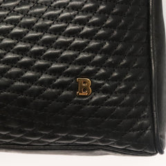 Bally Vintage Tote Bag Quilted Leather