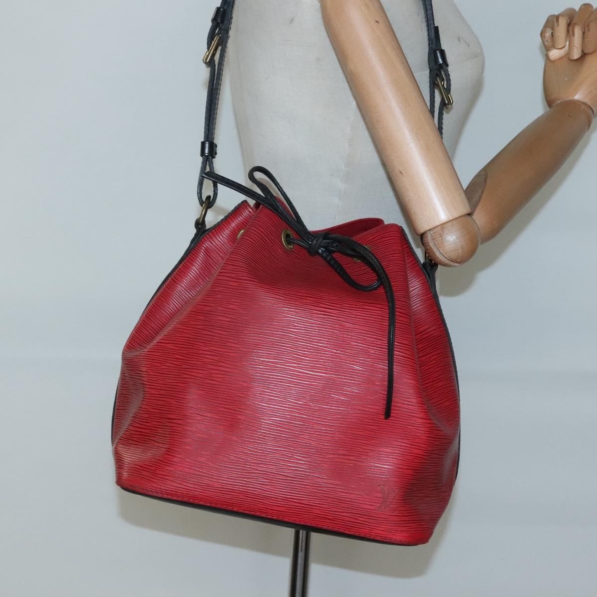 Louis Vuitton Petit Noe Handbag Two Tone Epi Leather