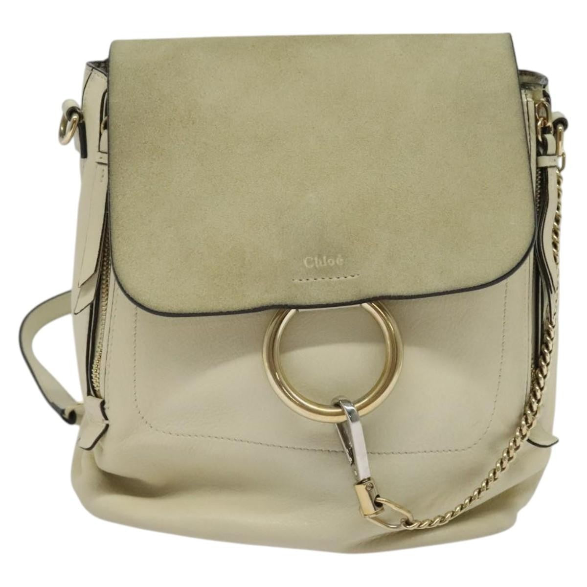 Chloe Faye Backpack Leather and Suede