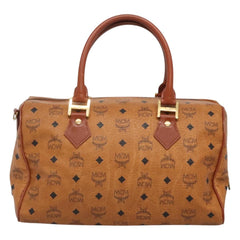 MCM Visetos Handbag Canvas and Leather