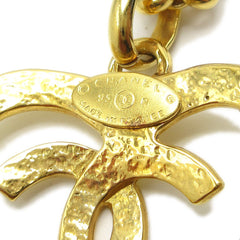 Chanel CC Heart Pendant Necklace Metal