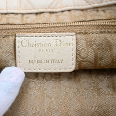 Christian Dior Lady Cannage Tote Leather