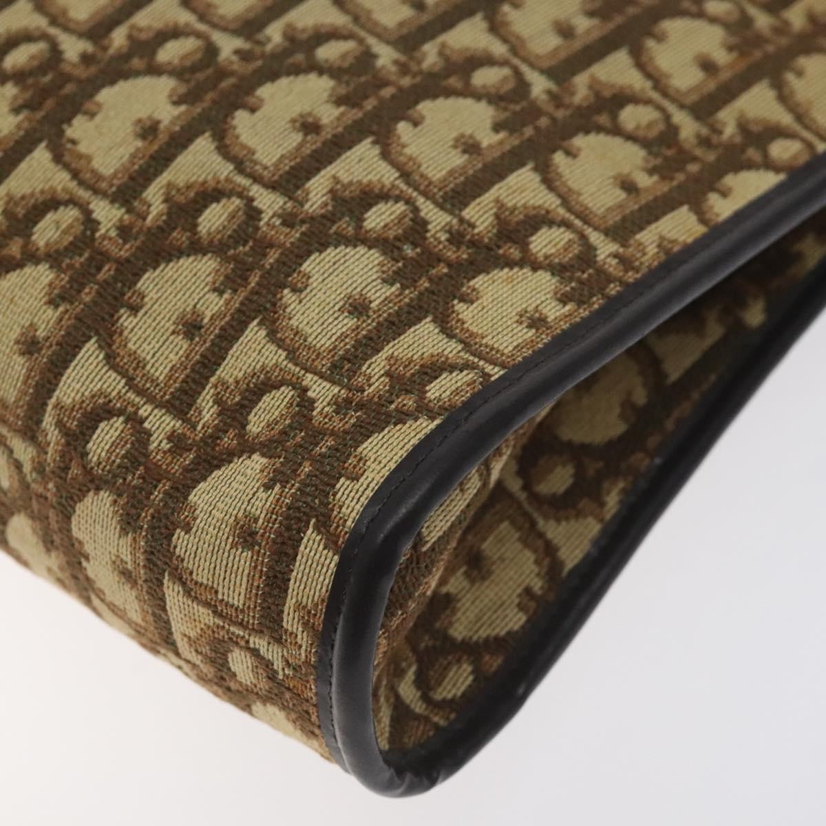 Christian Dior Vintage Trotter Shoulder Bag Canvas