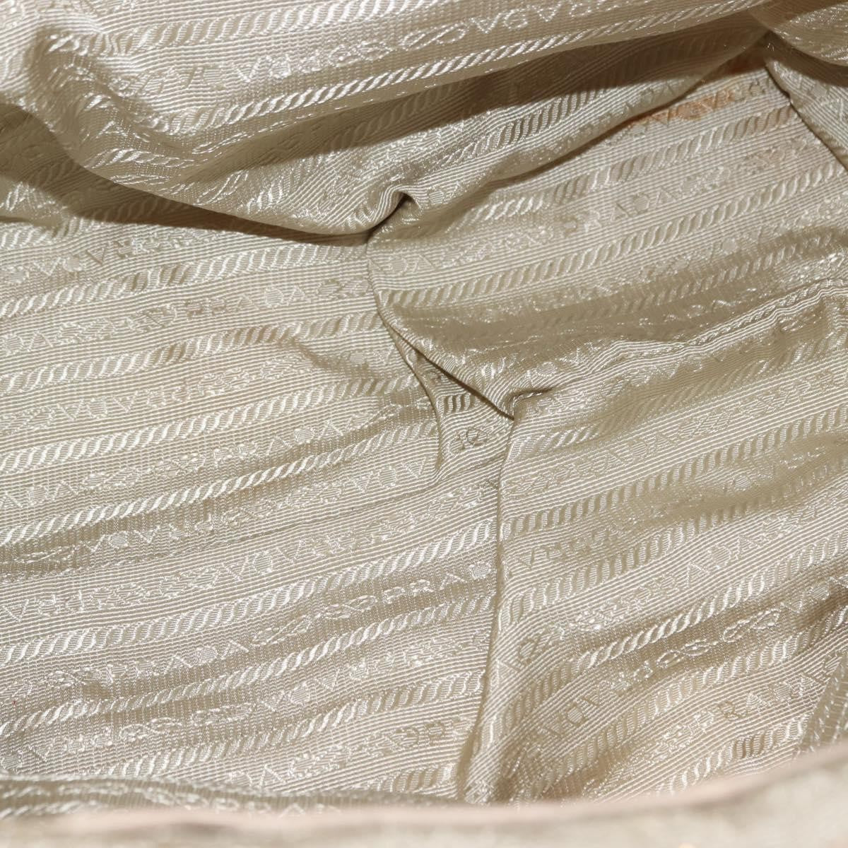 Prada Chain Front Zip Tote Quilted Tessuto