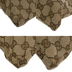 Gucci Vintage Double Belt Bag GG Canvas with Leather