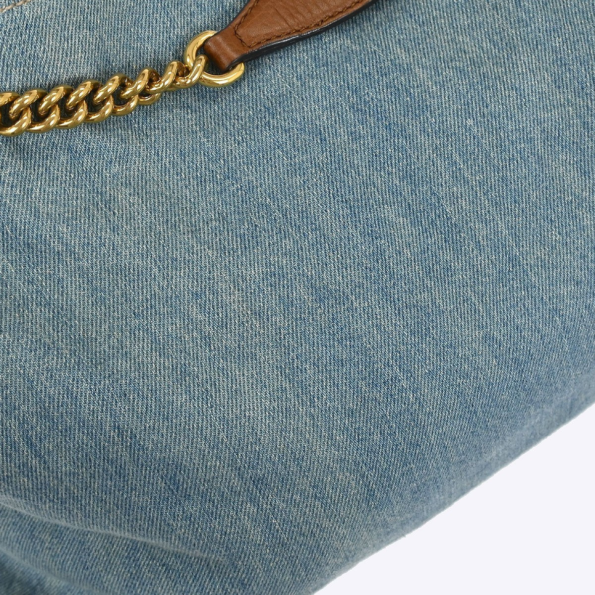 Gucci Soho Chain Strap Shoulder Bag Denim