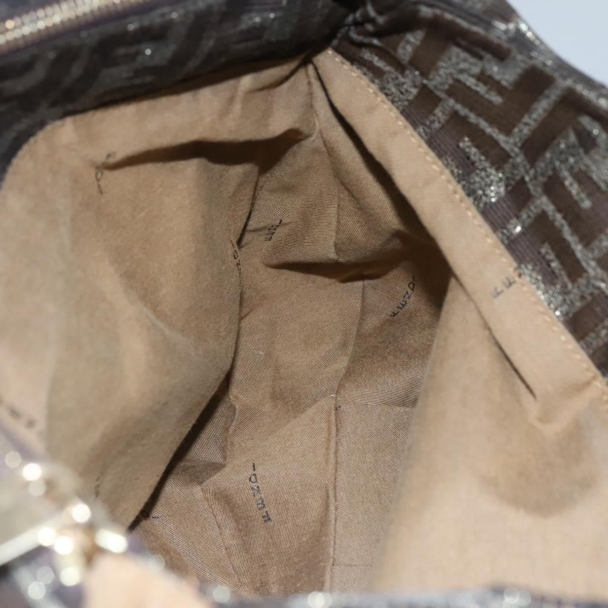 Fendi Mia Tote Metallic Zucca Canvas