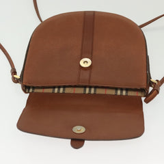 Burberry Flap Shoulder Bag Leather