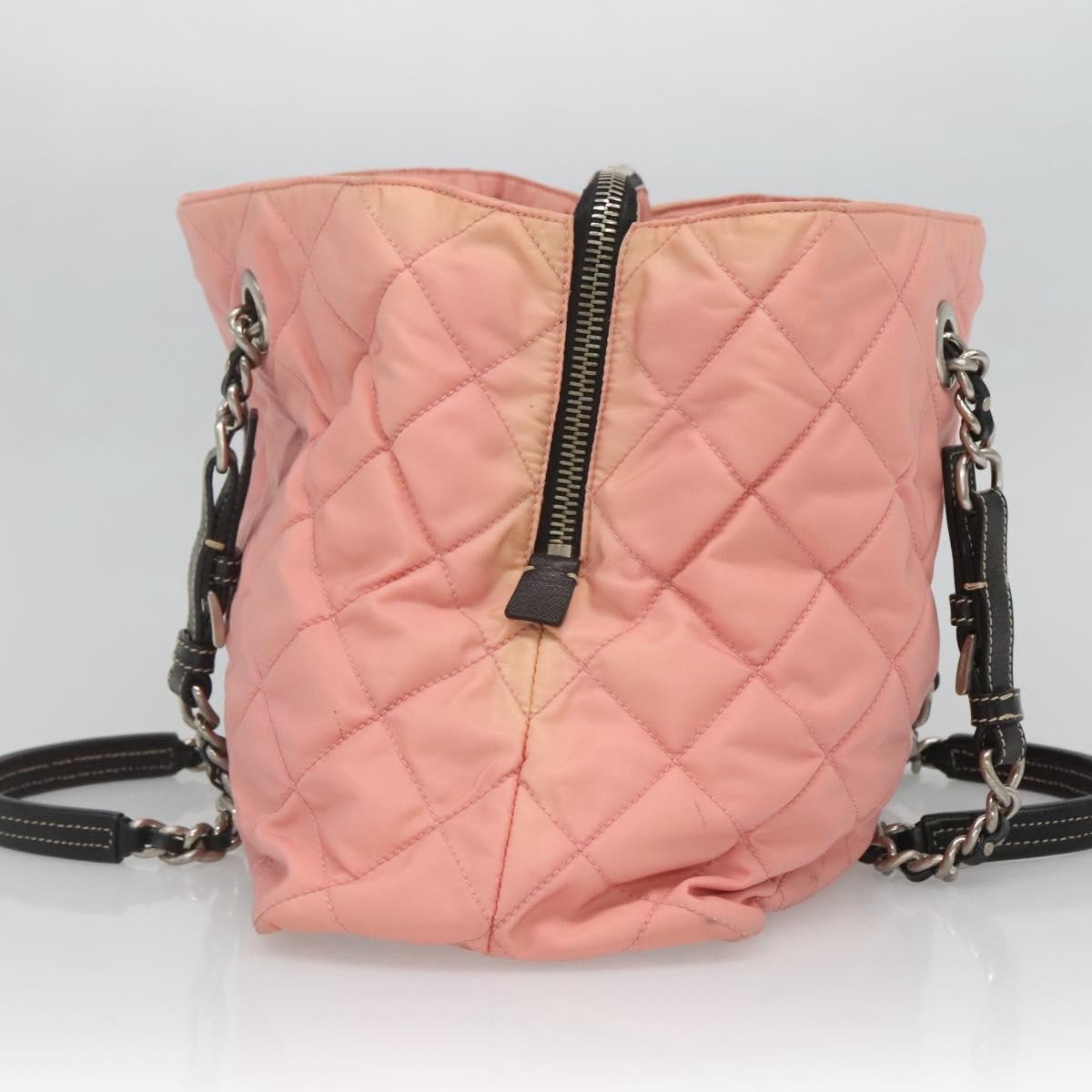 Prada Chain Zip Tote Quilted Tessuto
