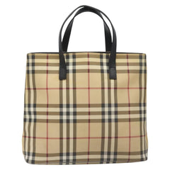 Burberry Top Handle Tote Nova Check Canvas