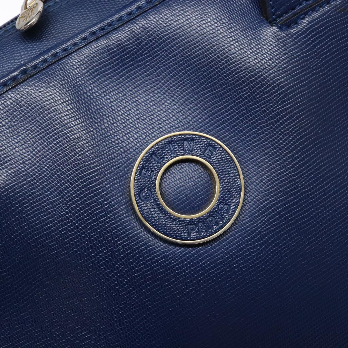 Celine Circle Logo Handbag Leather
