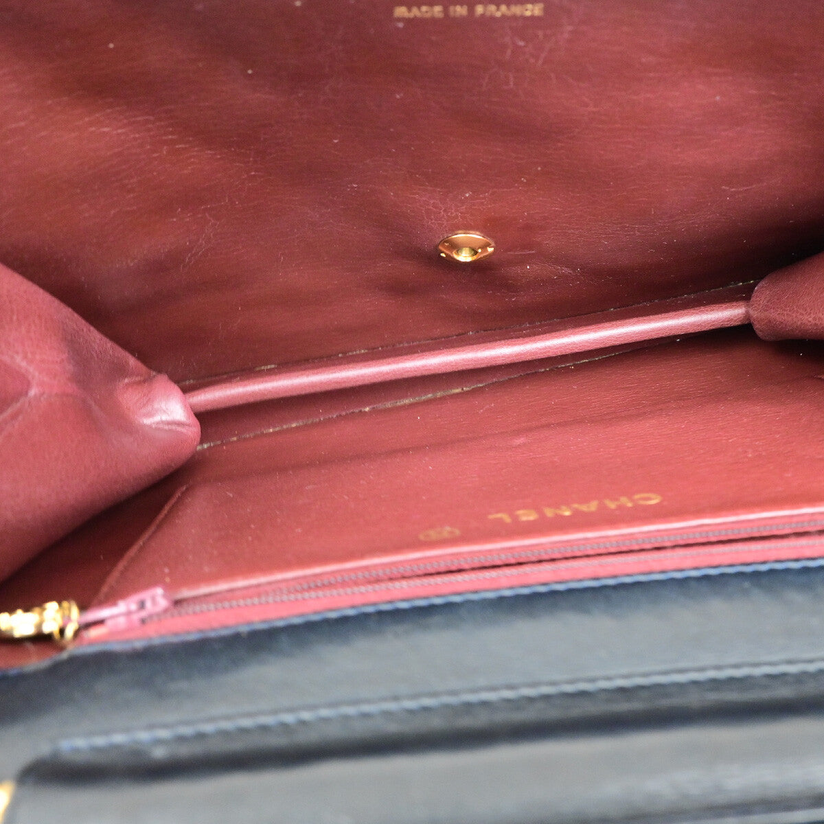 Chanel Vintage Chain Flap Bag Quilted Leather