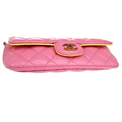 Chanel Classic Sunglasses Case with Chain Quilted Lambskin with Rainbow Hardware