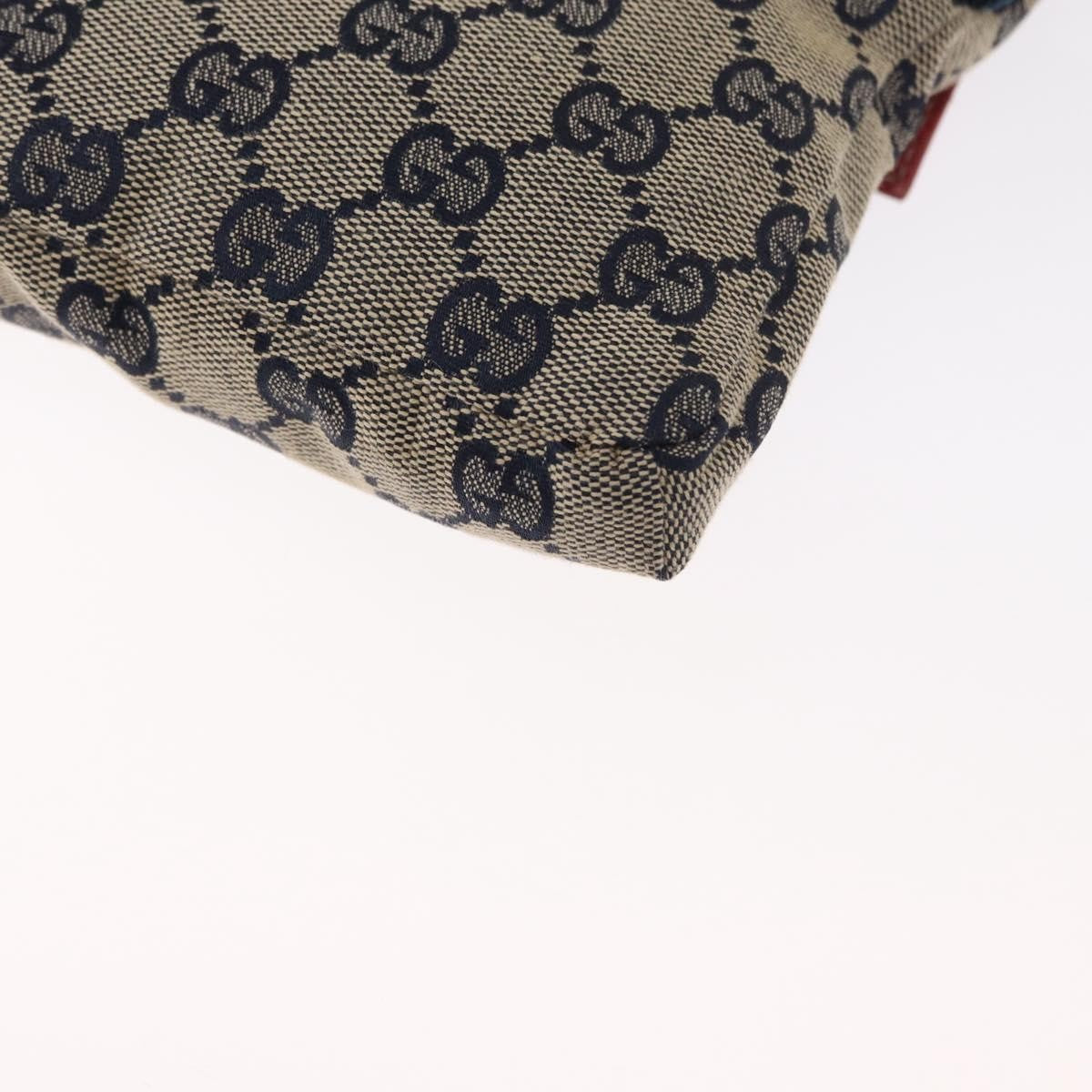 Gucci Vintage Double Belt Bag GG Canvas with Leather