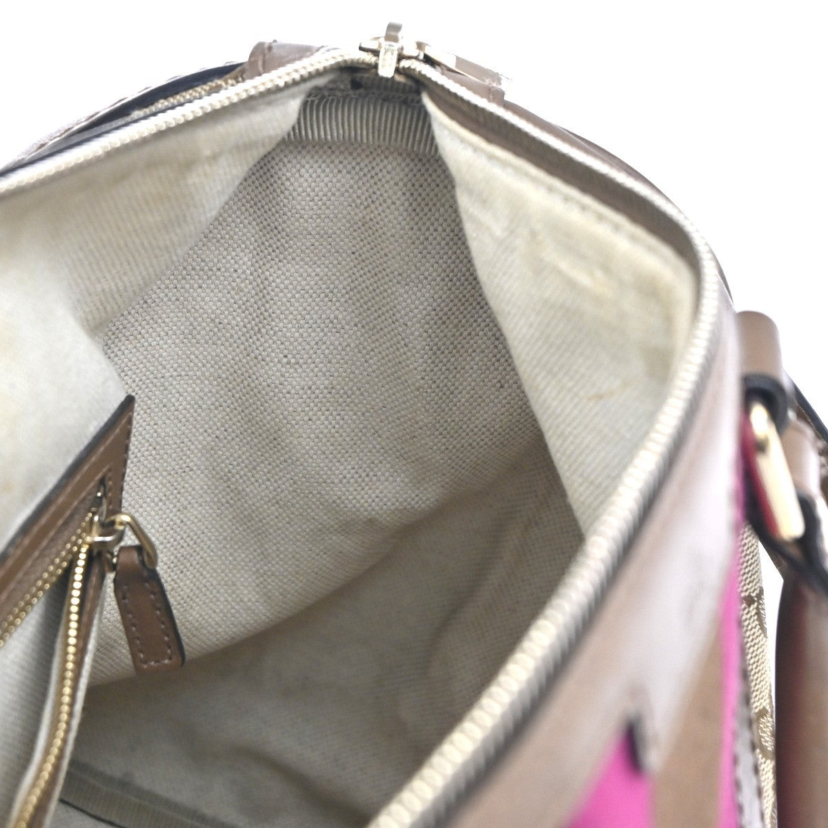 Gucci Vintage Web Boston Bag GG Canvas